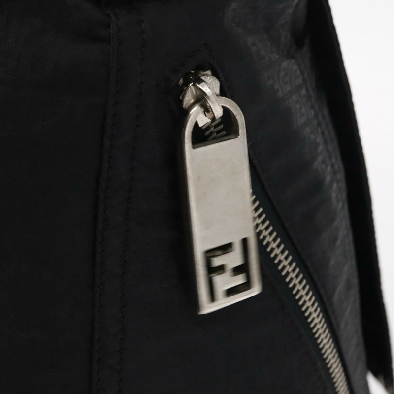 【日本直送】FENDI Zucchino帆布手提包 黑色 銀色 正品 149710-16