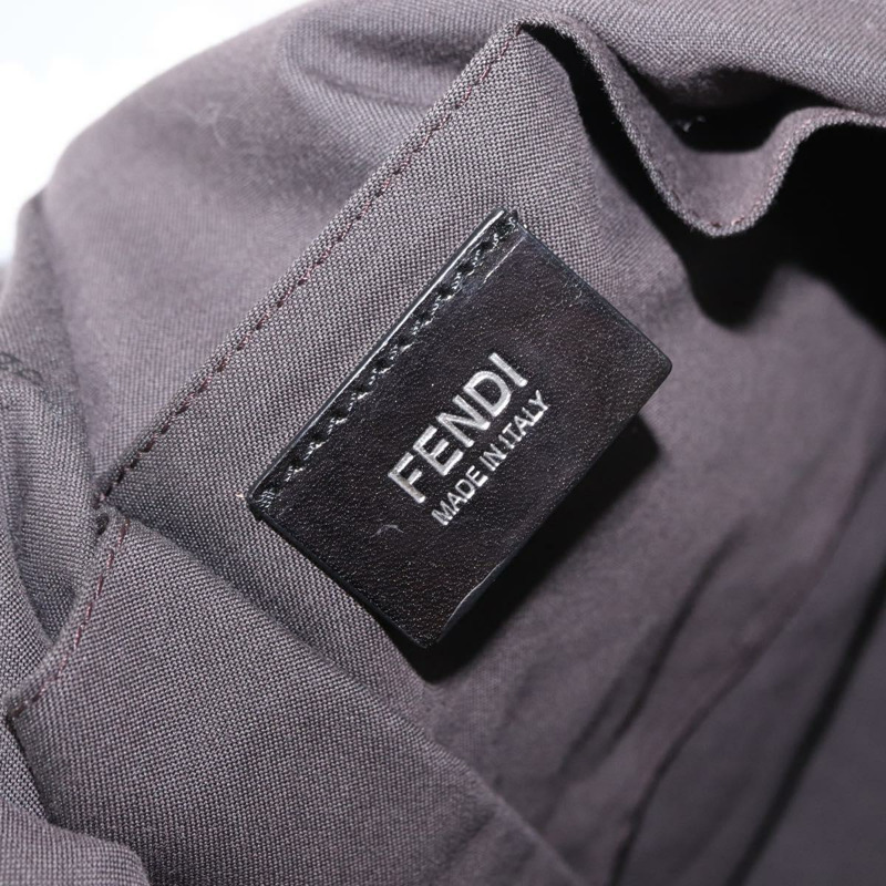 【日本直送】FENDI Zucchino帆布手提包 黑色 銀色 正品 149710-18