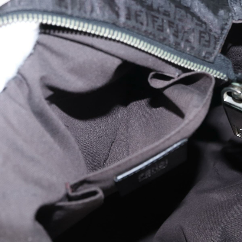 【日本直送】FENDI Zucchino帆布手提包 黑色 銀色 正品 149710-21