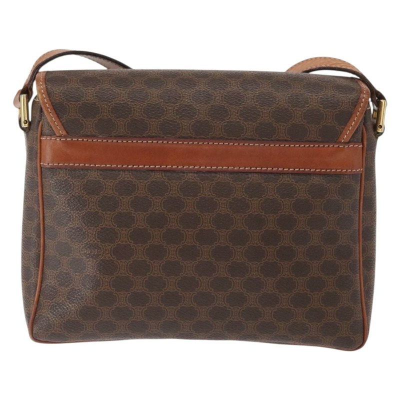 【日本直送】CELINE Macadam帆布肩背包 PVC皮革 棕色 金色 正品 149636-1