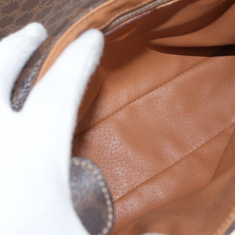 【日本直送】CELINE Macadam帆布肩背包 PVC皮革 棕色 金色 正品 149636-9