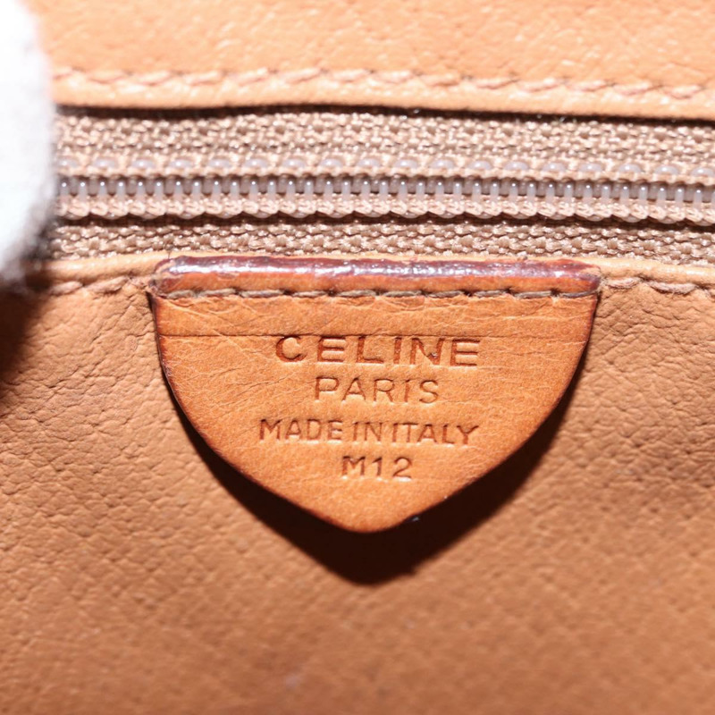 【日本直送】CELINE Macadam帆布肩背包 PVC皮革 棕色 金色 正品 149636-11