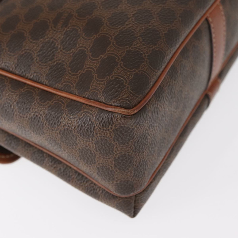 【日本直送】CELINE Macadam帆布肩背包 PVC皮革 棕色 金色 正品 149636-14