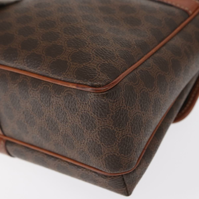 【日本直送】CELINE Macadam帆布肩背包 PVC皮革 棕色 金色 正品 149636-15