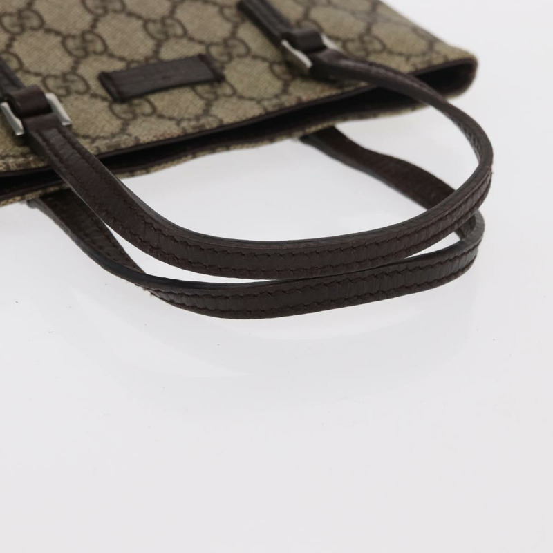 【日本直送】GUCCI GG Supreme 手提包 PVC 米色 銀色 114599 正品 149706-7