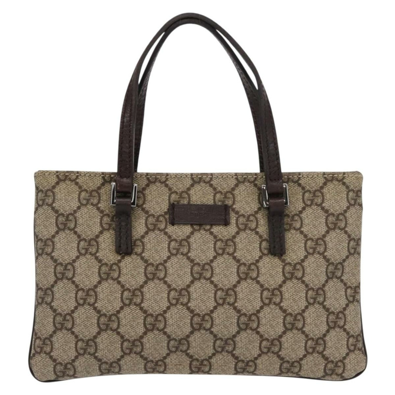 【日本直送】GUCCI GG Supreme 手提包 PVC 米色 銀色 114599 正品 149706-12