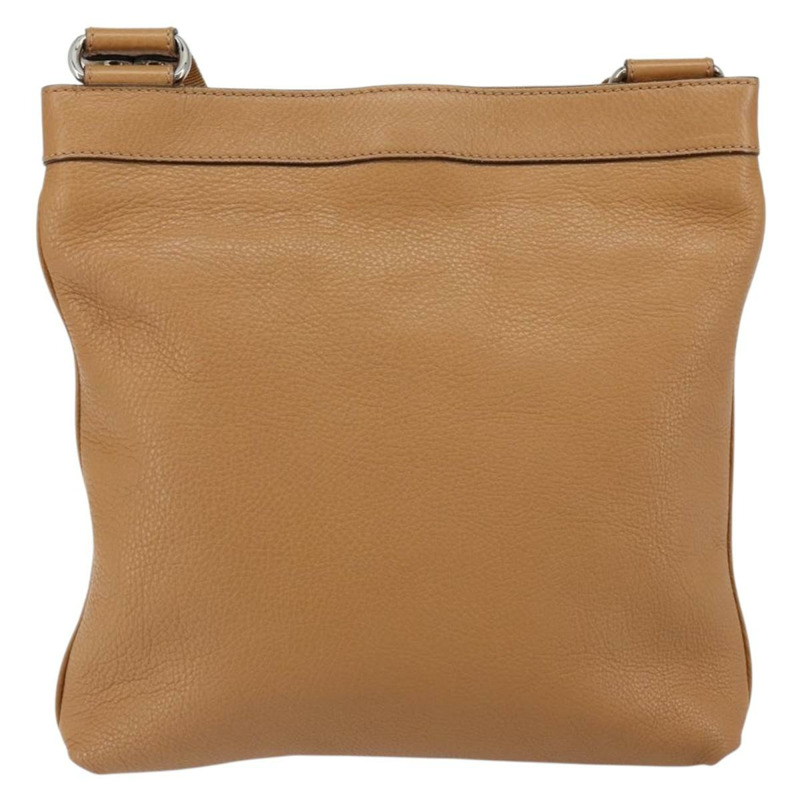 【日本直送】Salvatore Ferragamo Gancini 單肩包 皮革 棕色 銀色 正品 152196-1