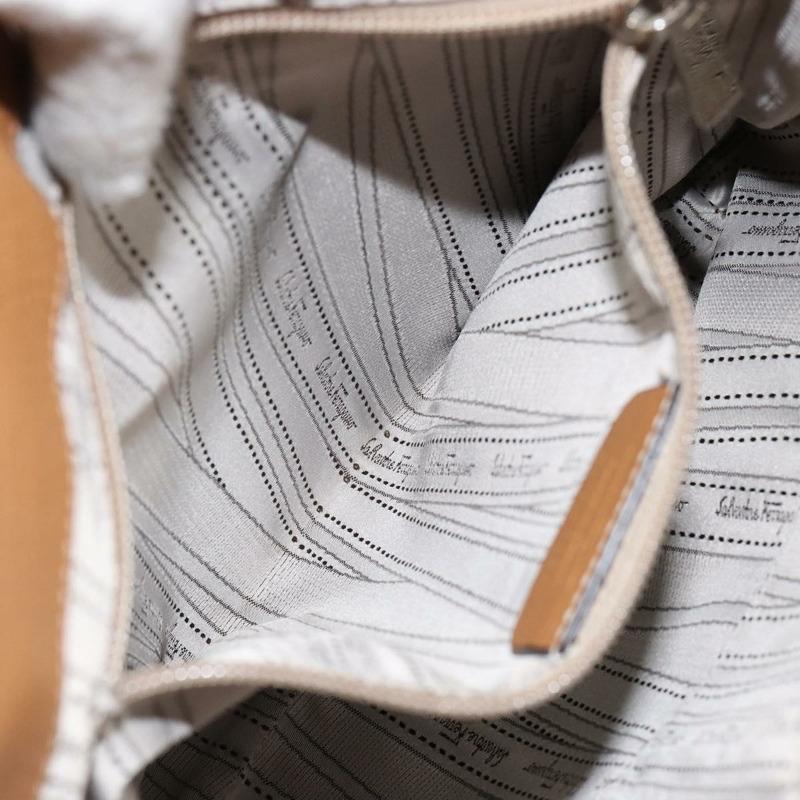 【日本直送】Salvatore Ferragamo Gancini 單肩包 皮革 棕色 銀色 正品 152196-20