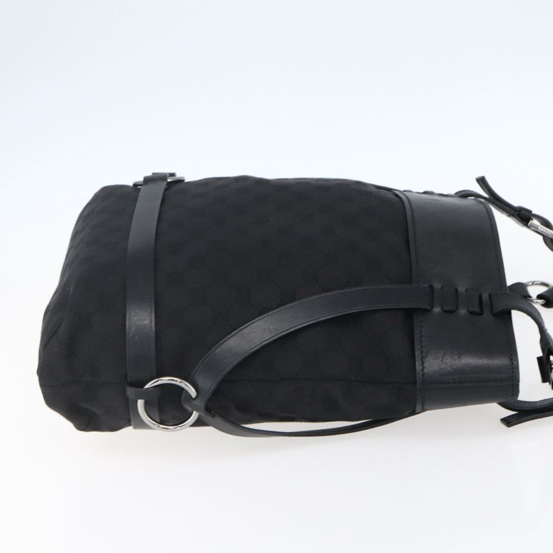 【日本直送】GUCCI GG帆布托特包 黑色 銀色 106248 正品 152026-3