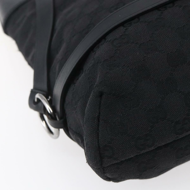 【日本直送】GUCCI GG帆布托特包 黑色 銀色 106248 正品 152026-15