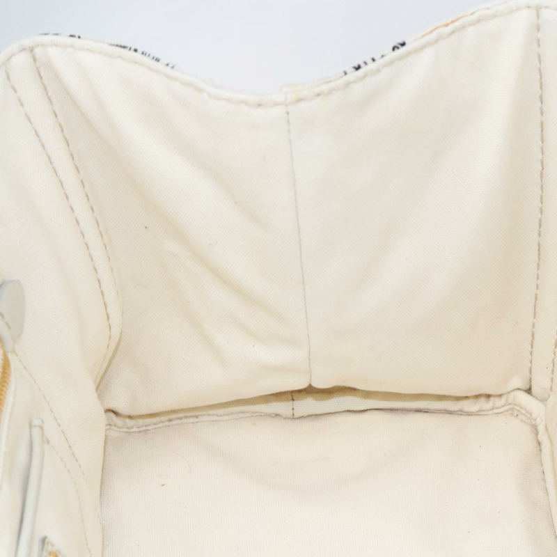 【日本直送】PRADA Canapa MM 手袋 帆布 白色 金色 正品 151893-17