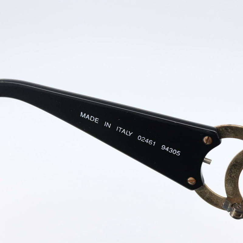 【日本直送】香奈兒 COCO 標誌太陽眼鏡，塑膠材質，黑色，CC 標誌，正品編號 149763-9