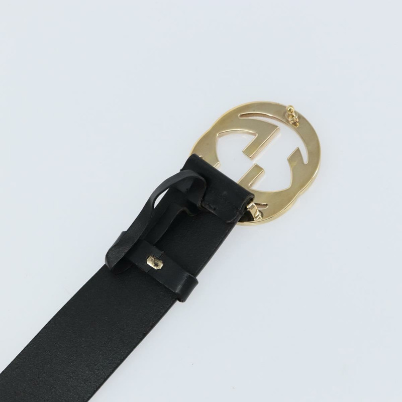 【日本直送】GUCCI 互扣式皮帶 皮革 37.4吋 黑色 金色 232849 正品號 149771-6