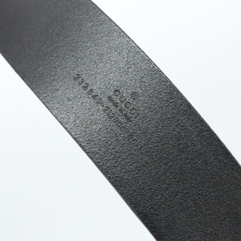 【日本直送】GUCCI 互扣式皮帶 皮革 37.4吋 黑色 金色 232849 正品號 149771-9