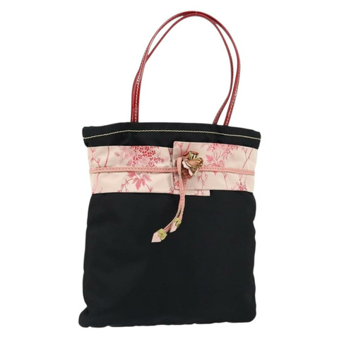 PRADA 尼龍手提包 黑色 銀色 正品 152399