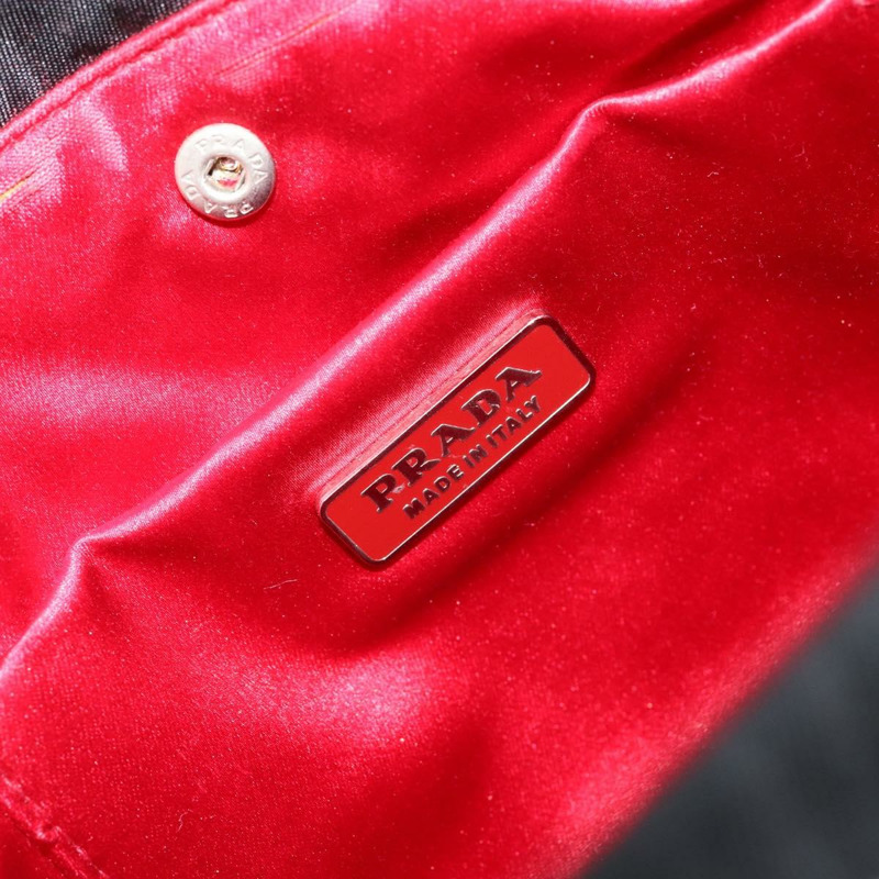 【日本直送】PRADA 尼龍手提包 黑色 銀色 正品 152399-17