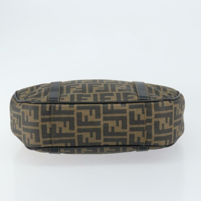 【日本直送】FENDI Zucca帆布手提包 PVC黑色棕色 正品 152385-4