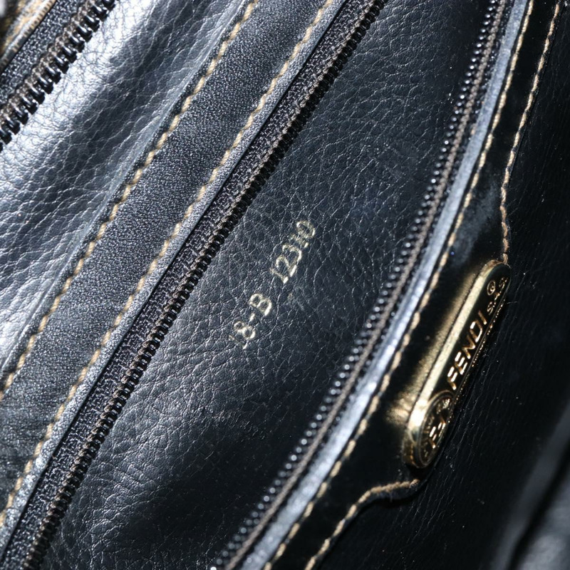 【日本直送】FENDI Zucca帆布手提包 PVC黑色棕色 正品 152385-11