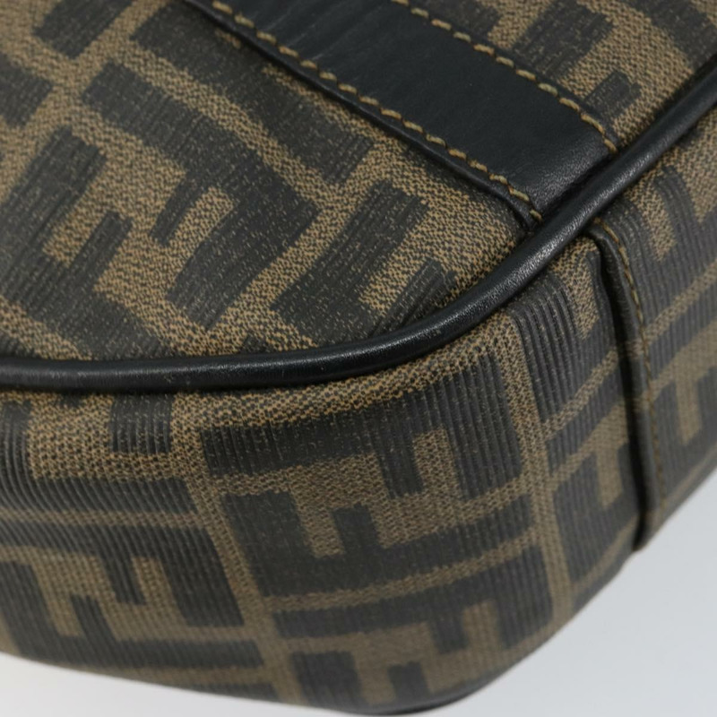 【日本直送】FENDI Zucca帆布手提包 PVC黑色棕色 正品 152385-14