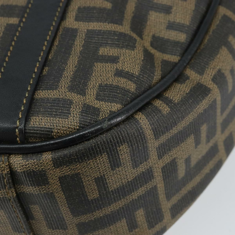 【日本直送】FENDI Zucca帆布手提包 PVC黑色棕色 正品 152385-15