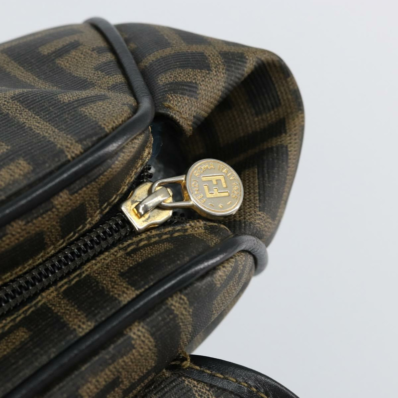 【日本直送】FENDI Zucca帆布手提包 PVC黑色棕色 正品 152385-19