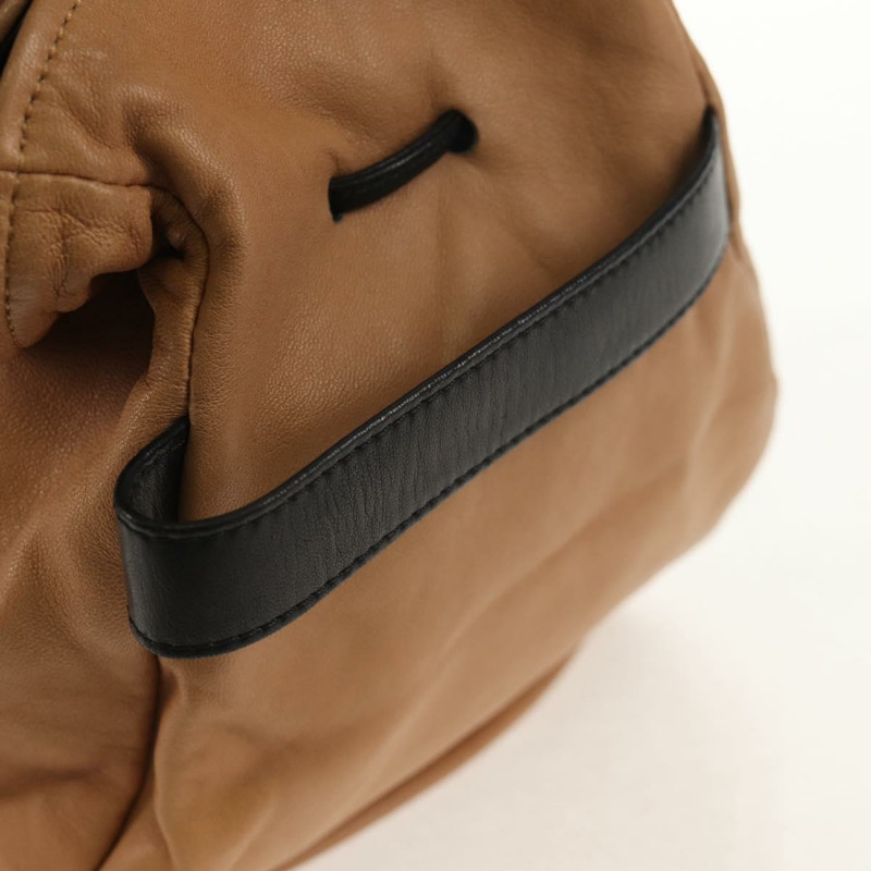 【日本直送】香奈兒米色羊皮手提包 CC 標誌 Auth 152370A-2