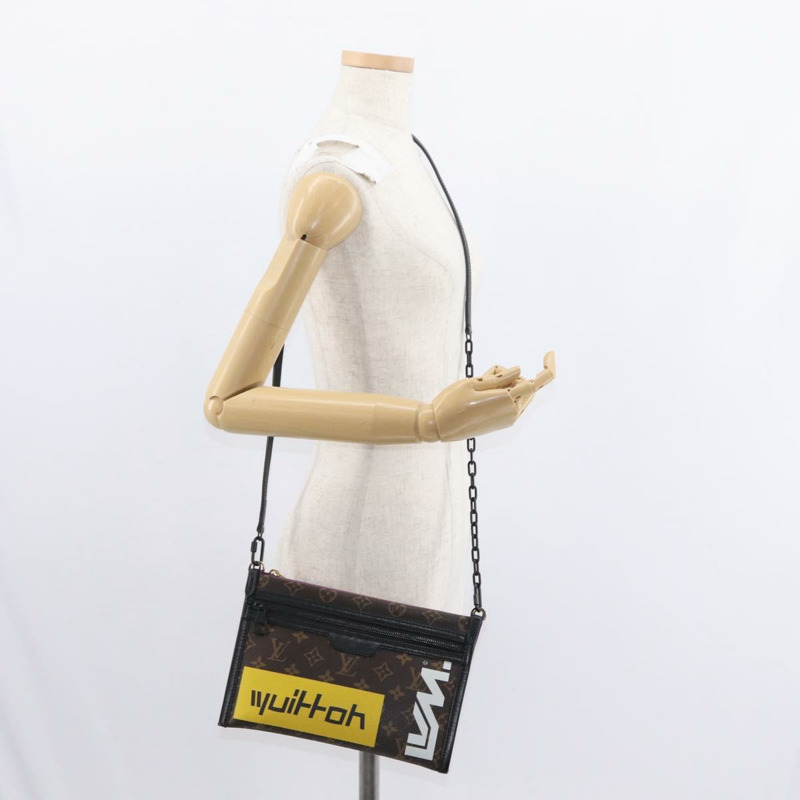 【日本直送】路易威登 Monogram 牛仔布平底斜背包 M44641 LV 正品 152437A-29