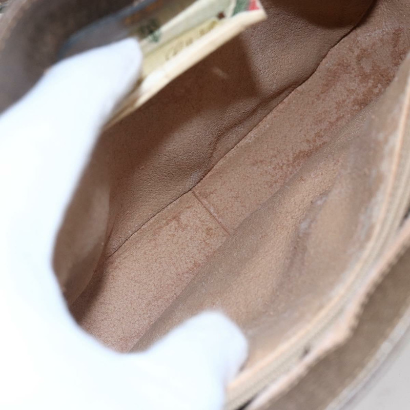 【日本直送】GUCCI GG Supreme Web Sherry Line 手提包 PVC 米色 金色 72 02 024 正品 152354-9