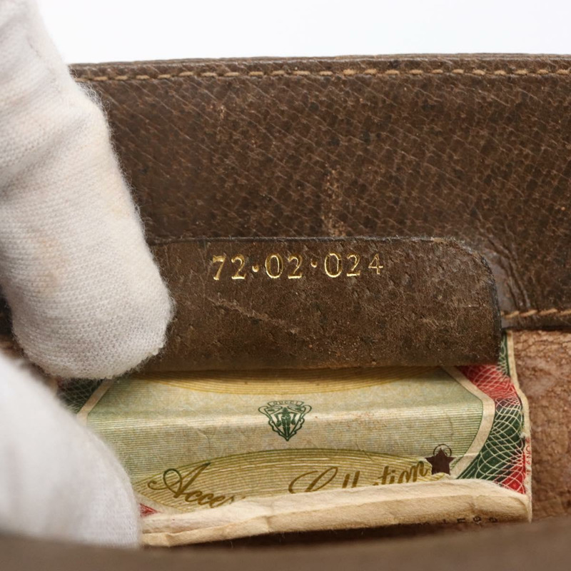 【日本直送】GUCCI GG Supreme Web Sherry Line 手提包 PVC 米色 金色 72 02 024 正品 152354-11