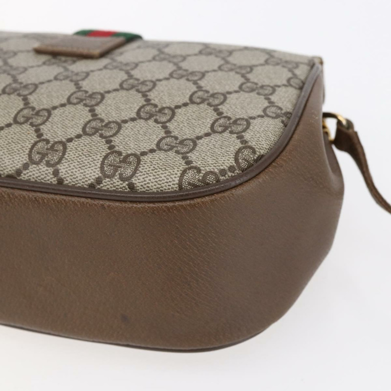 【日本直送】GUCCI GG Supreme Web Sherry Line 手提包 PVC 米色 金色 72 02 024 正品 152354-14