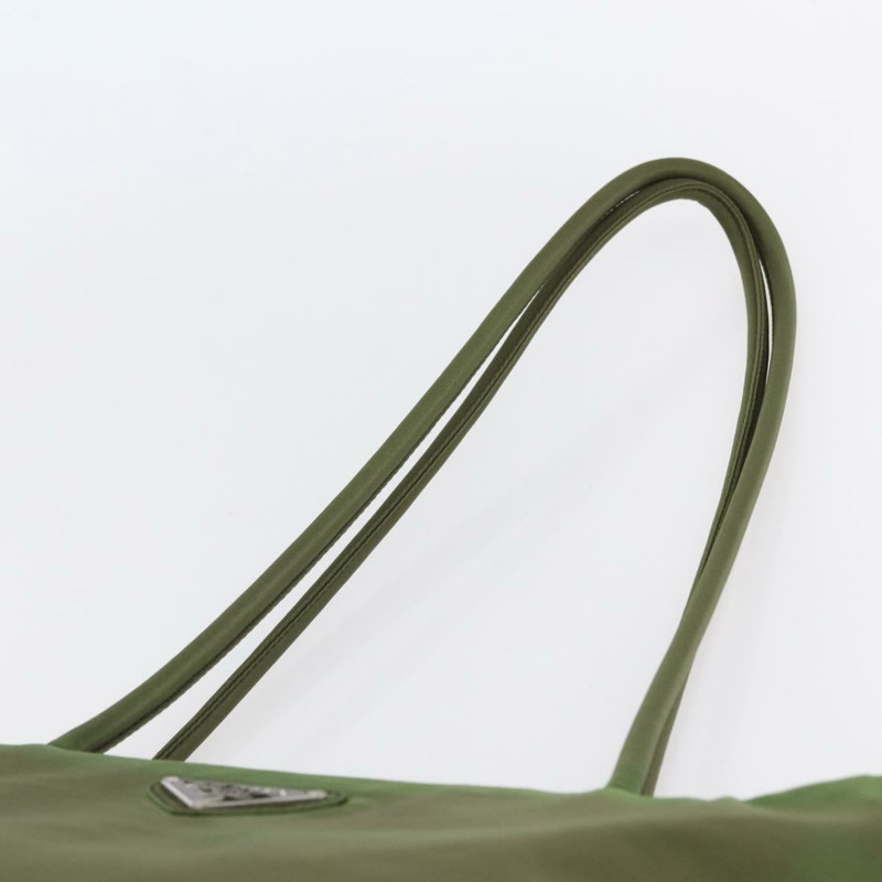 【日本直送】PRADA 尼龍卡其色銀色托特包 正品 152583-7