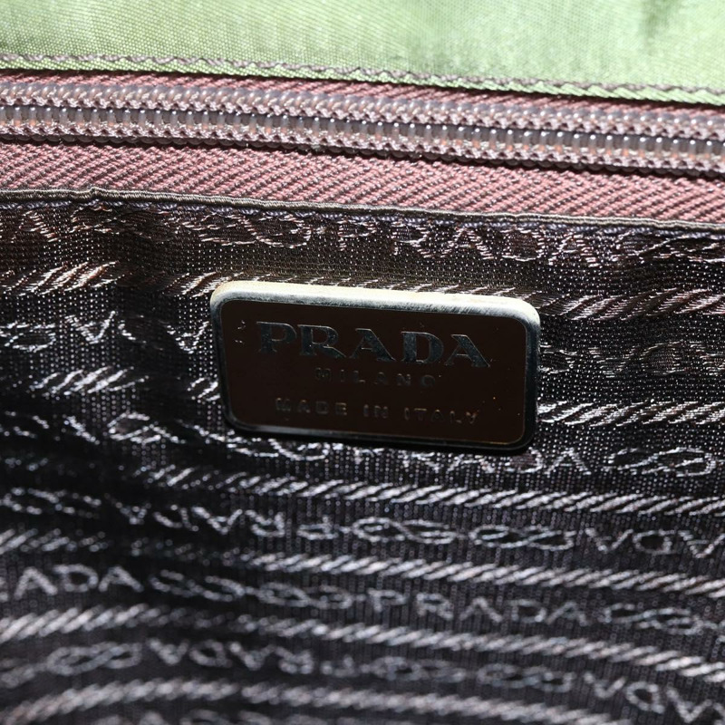 【日本直送】PRADA 尼龍卡其色銀色托特包 正品 152583-17