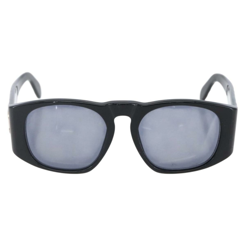 【日本直送】香奈兒黑色塑膠太陽眼鏡，附CC標誌，型號153001-1