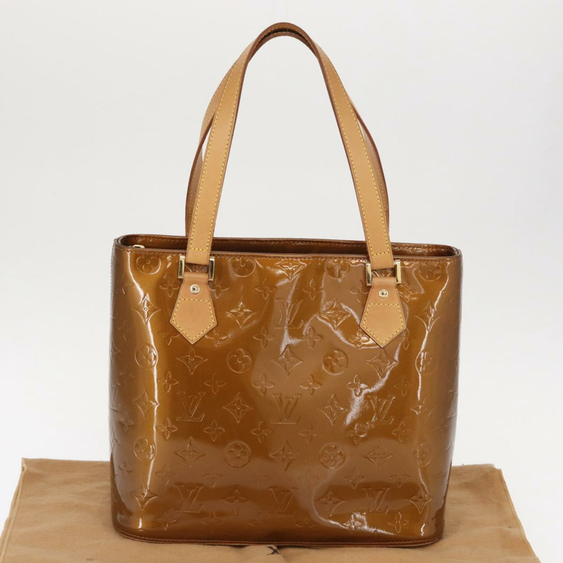 【日本直送】路易威登 Monogram Vernis Houston 手提包 青銅色 M91122 LV 正品 152873-11