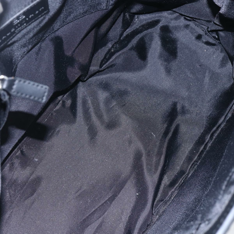 【日本直送】BALENCIAGA 帆布皮革黑色銀色手提包 Auth 152929-10