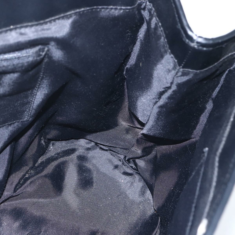 【日本直送】BALENCIAGA 帆布皮革黑色銀色手提包 Auth 152929-18