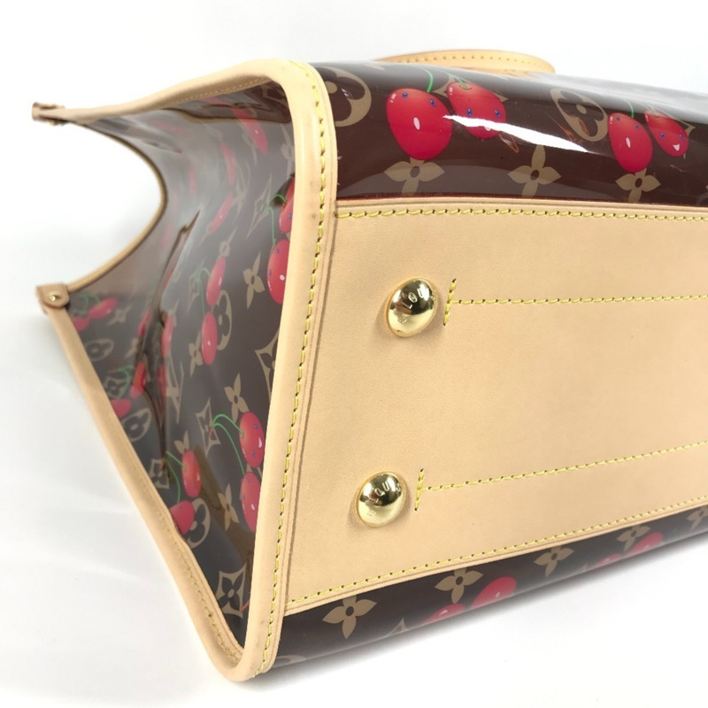 路易威登 M14306 LV x TM Monogram On the Go GM 女士棕色皮革單肩包，由村上隆設計，近全新-5