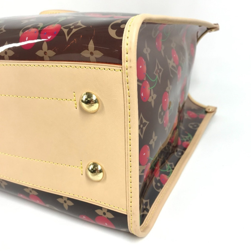 路易威登 M14306 LV x TM Monogram On the Go GM 女士棕色皮革單肩包，由村上隆設計，近全新-6