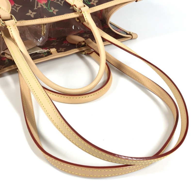 路易威登 M14306 LV x TM Monogram On the Go GM 女士棕色皮革單肩包，由村上隆設計，近全新-7