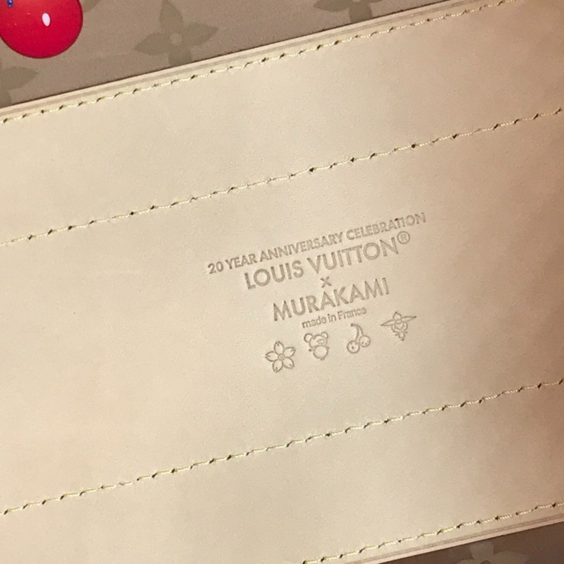 路易威登 M14306 LV x TM Monogram On the Go GM 女士棕色皮革單肩包，由村上隆設計，近全新-9