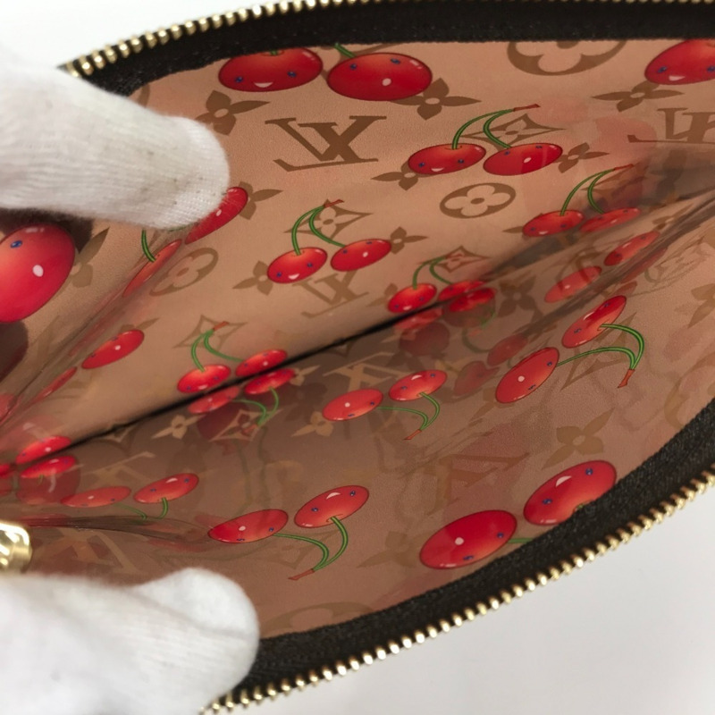 路易威登 M14306 LV x TM Monogram On the Go GM 女士棕色皮革單肩包，由村上隆設計，近全新-12