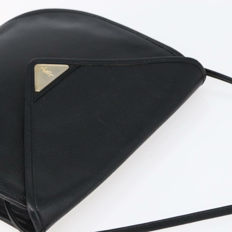 【日本直送】SAINT LAURENT 黑色金色皮革肩背包 正品 152979-5