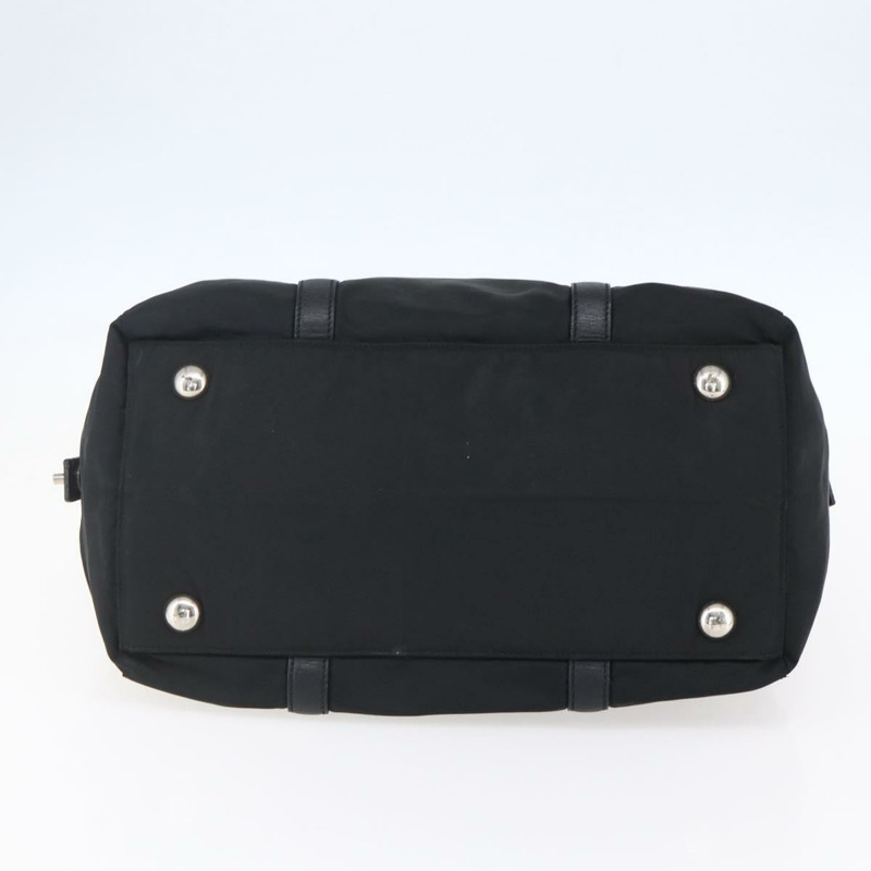 【日本直送】PRADA 尼龍手提包 黑色 銀色 正品 152947-4