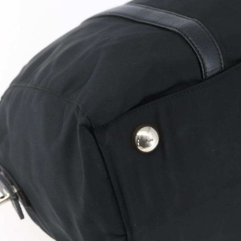 【日本直送】PRADA 尼龍手提包 黑色 銀色 正品 152947-13