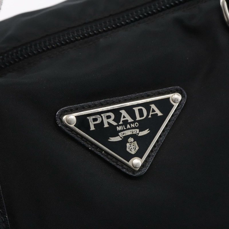 【日本直送】PRADA 尼龍手提包 黑色 銀色 正品 152947-16