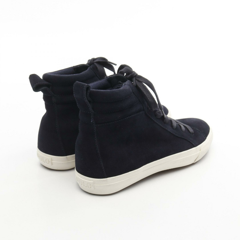 POLO RALPH LAUREN 男士麂皮海軍藍運動鞋 #9D 二手-1