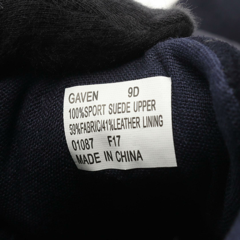 POLO RALPH LAUREN 男士麂皮海軍藍運動鞋 #9D 二手-5