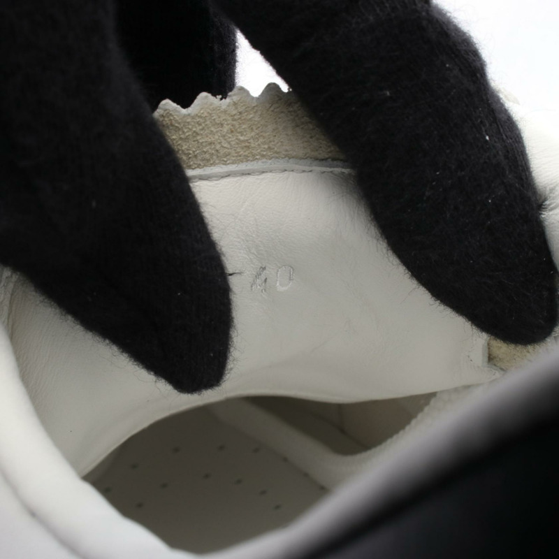 MONCLER MONACO2 運動鞋 4M00180M449600140 皮革 白色 紅色 海軍藍 #40 全新 男款-5