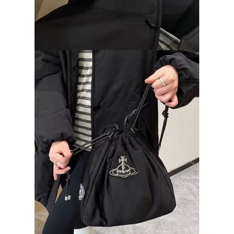 韓國限定Vivienne Westwood大款尼龍水桶包-9