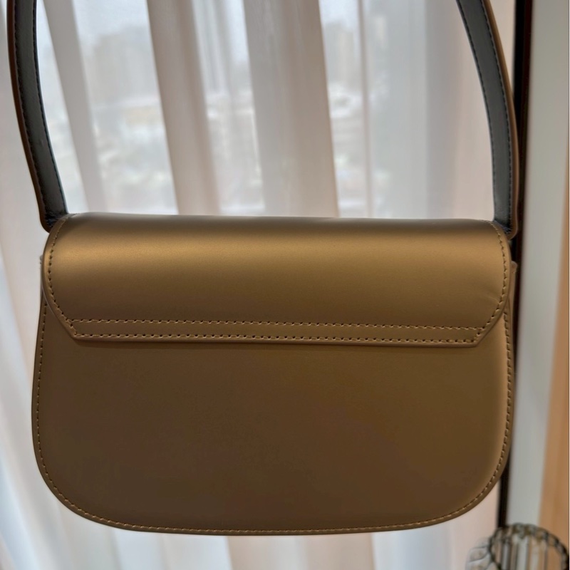 Diesel 1DR 香檳金霧灰綠色肩背包 宋雨琦同款-3